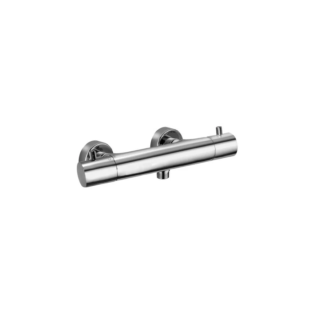 RVS Thermostatic shower mixer without shower set Light series model LIQ168CR chroom Paffoni