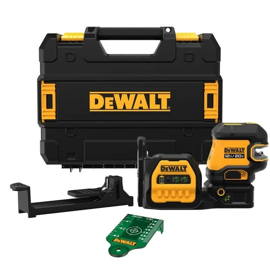 Buitenwerk DEWALT 20V MAX* Mobiel inzetbaar 5-Spot Green Line Laser (Tool Only)