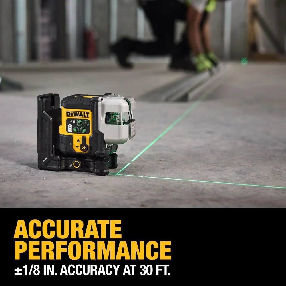 Groen Laser DEWALT USB Rechargeable Groen 3 X 180 Degree Line Laser Kit DCLE14301G