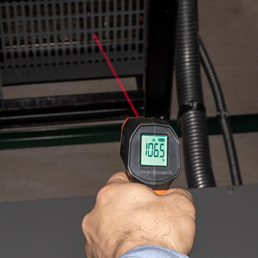 KLEIN TOOLS Infrared Met display Thermometer w/ Targeting Laser, 10:1