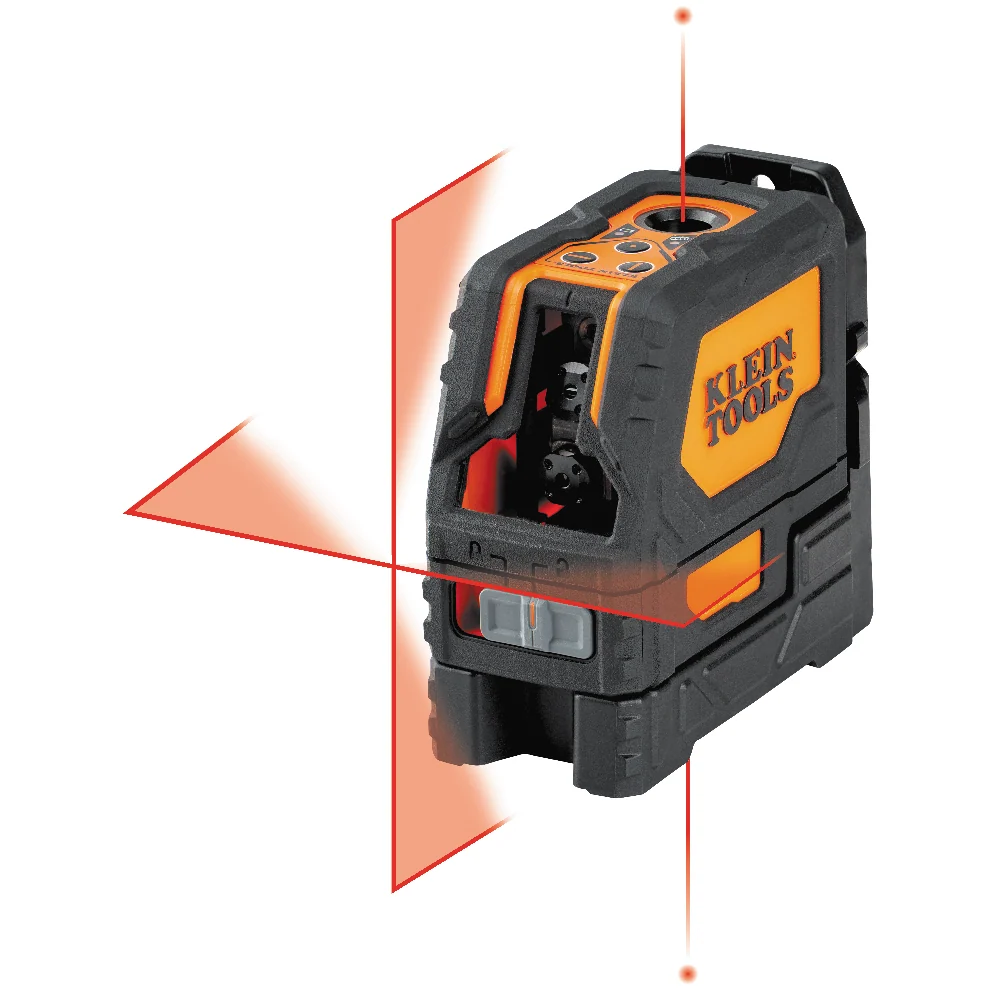 KLEIN TOOLS Self-Leveling Red Cross-Line Level & Rood Plumb Spot Laser Level