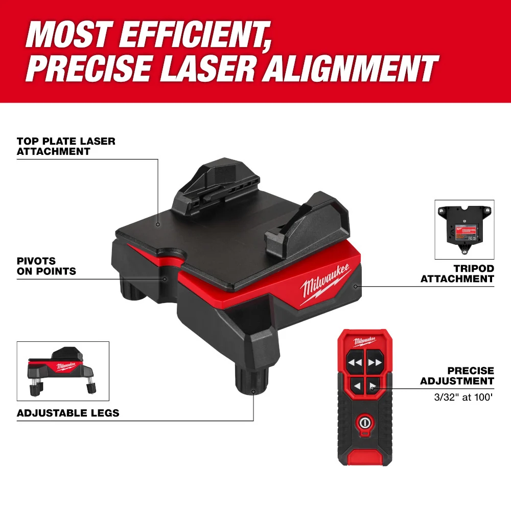 MILWAUKEE Draadloos Laser Alignment Base w/ Remote