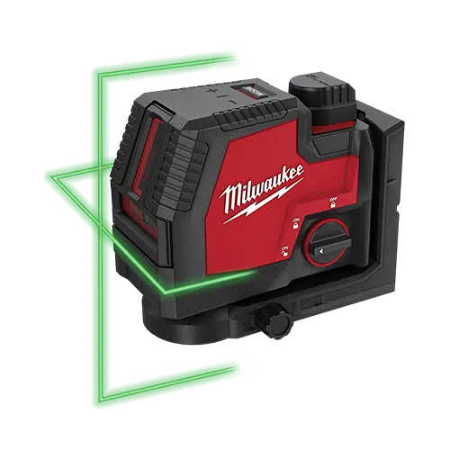 MILWAUKEE USB Herbruikbaar (accu) Green Cross Line Laser voor Professioneel Gebruik