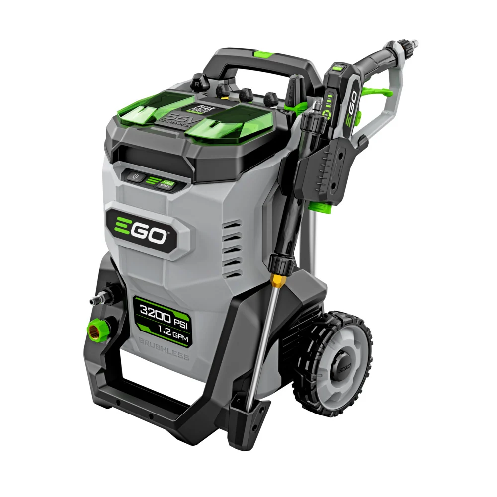 EGO Power+ HPW3204-2 Draadloos 3200 PSI Pressure Washer 2 x 6.0Ah Batteries and 320W Charger