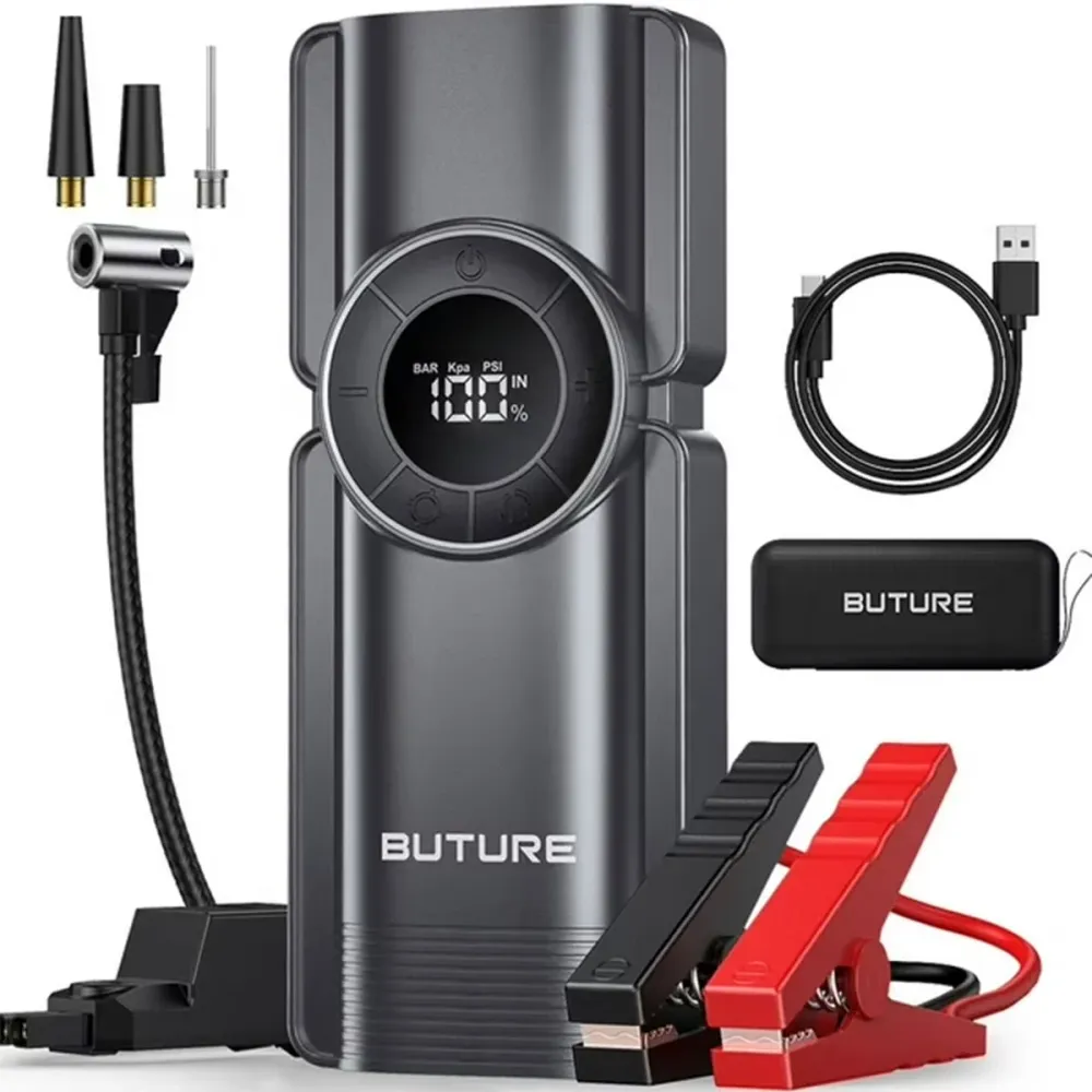 Haakse 【Hot Sale】Buture Beta01 Zelflerend Jump Starter 3500A Air Compressor【4--1】