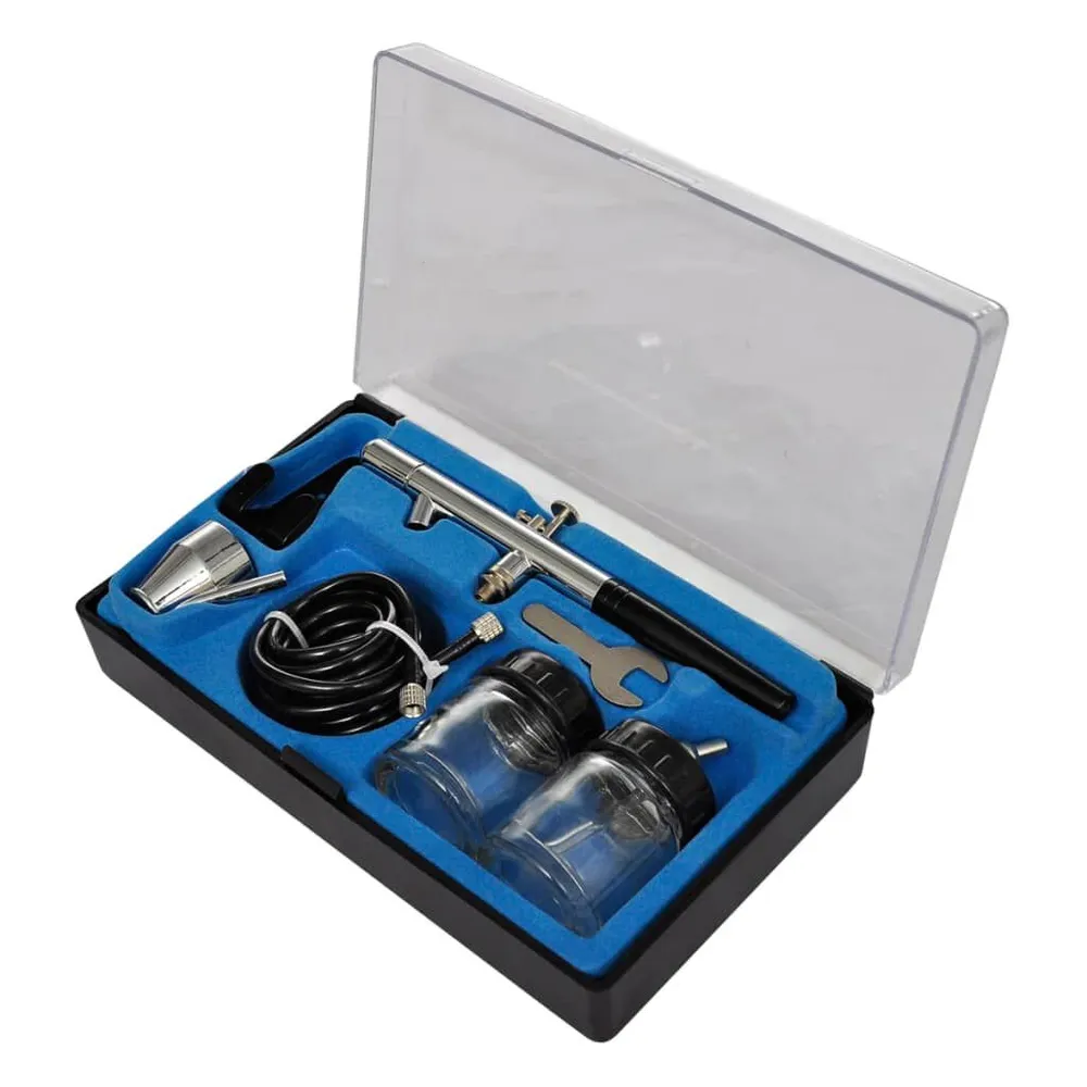 Industrieel Airbrush Compressorset met 3 pistolen