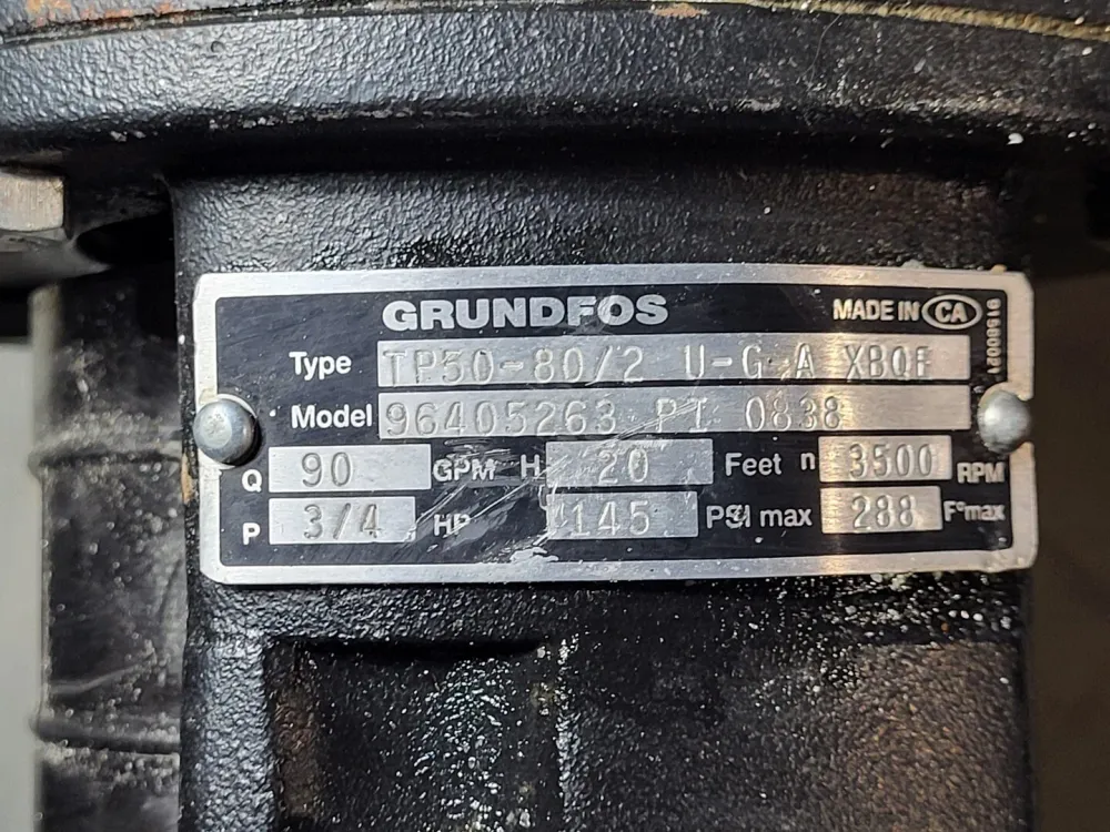 Industrieel 3/4 hp Centrifugal Pump TP50-80/2 U-G- XBQE, 96405263