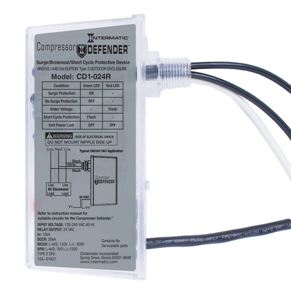 Industrieel Zwaar Belastbaar Intermatic - CD1-024R - Compressor Defender
