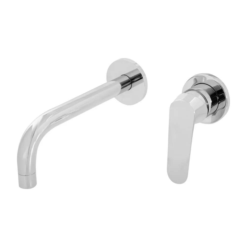Built- basin mixer Echo series chrome-plated geel koper