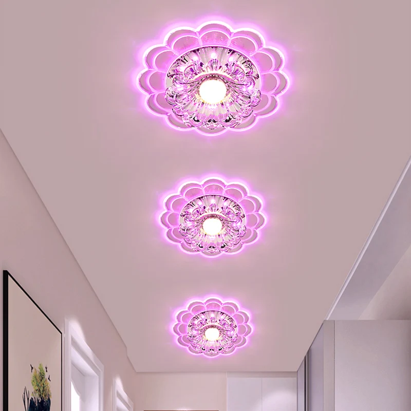 Geschulpte inbouwverlichting Moderne kristalheldere LED-plafondarmatuur voor gang