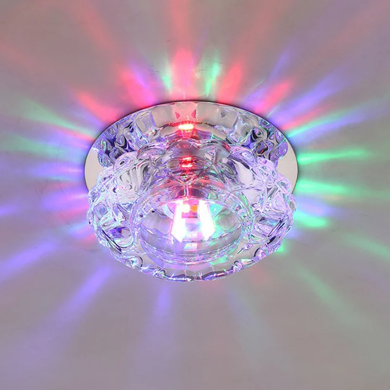 Heldere bloemenschaduw inbouwverlichting Minimalistisch kristal LED-inbouwarmatuur voor foyer