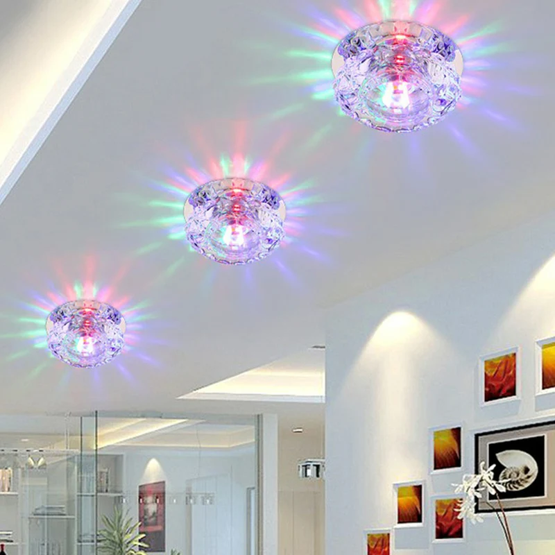 Heldere bloemenschaduw inbouwverlichting Minimalistisch kristal LED-inbouwarmatuur voor foyer