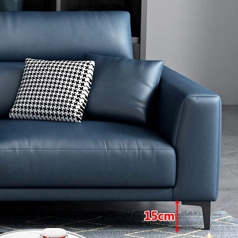 Instelbaar Sectional 35.43" H Stain Resistant Square Arm Sectional 98l