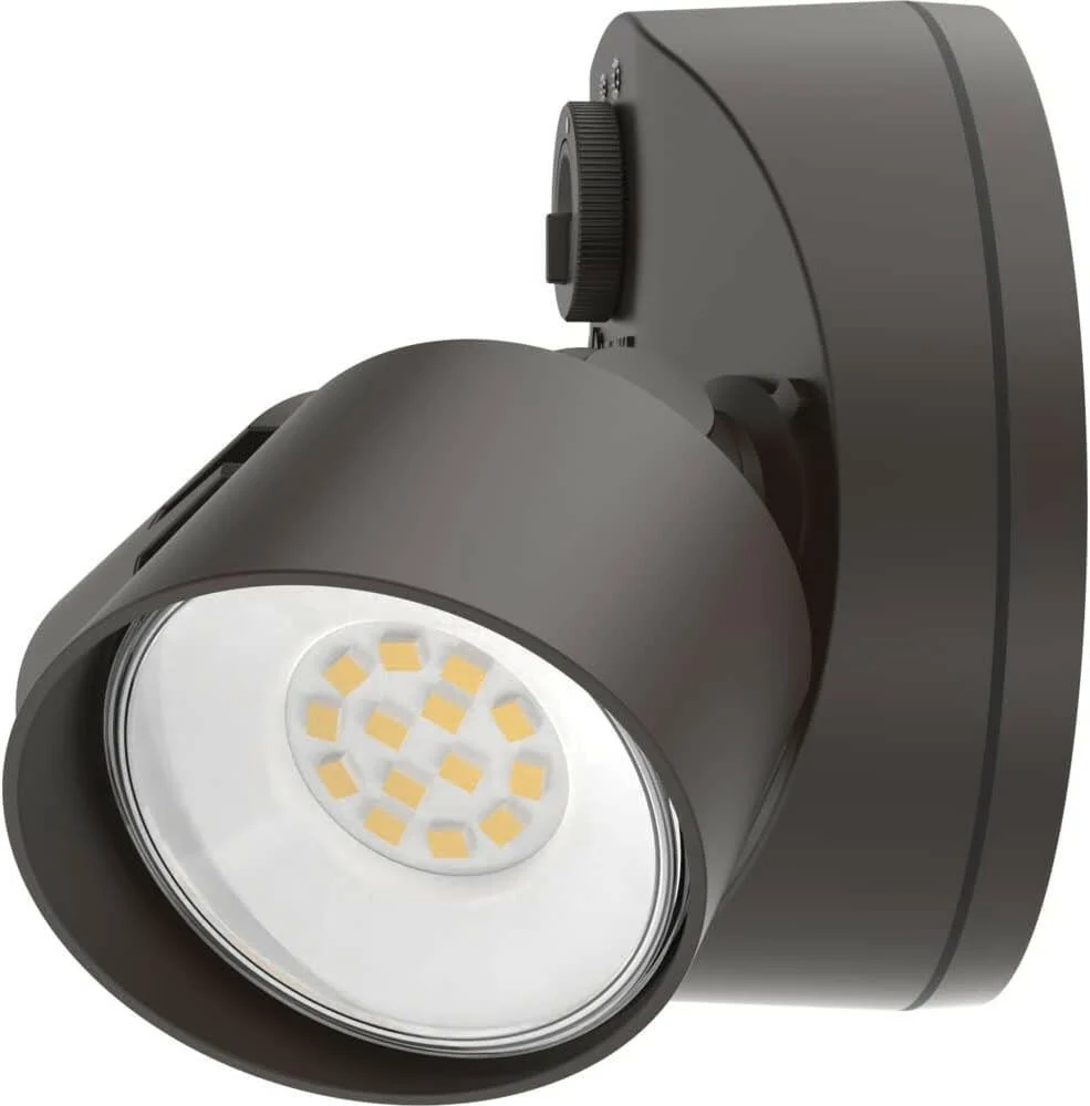 Lithonia Lighting HomeGuard Security Flood Lights 1750-2750 Lumens, 2-Light, Photocell Sensor, Dark Brons