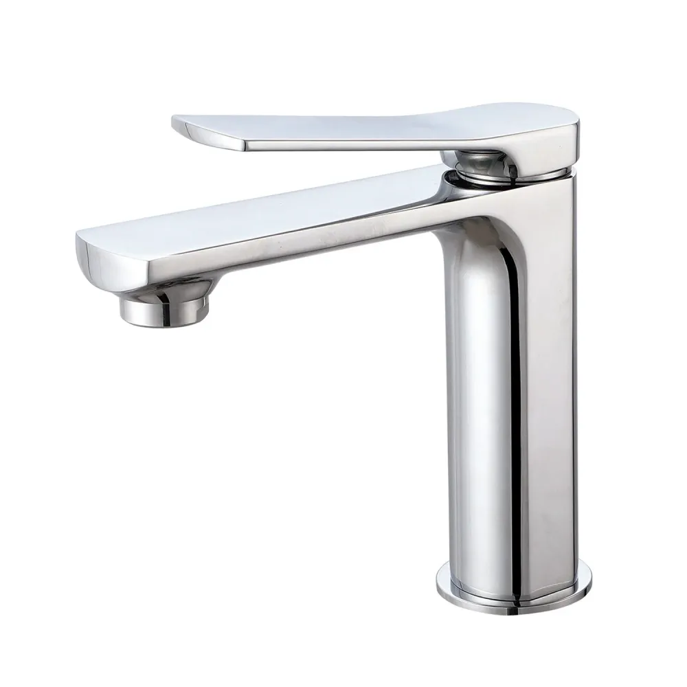 Lumix series basin mixer chrome-plated geel koper