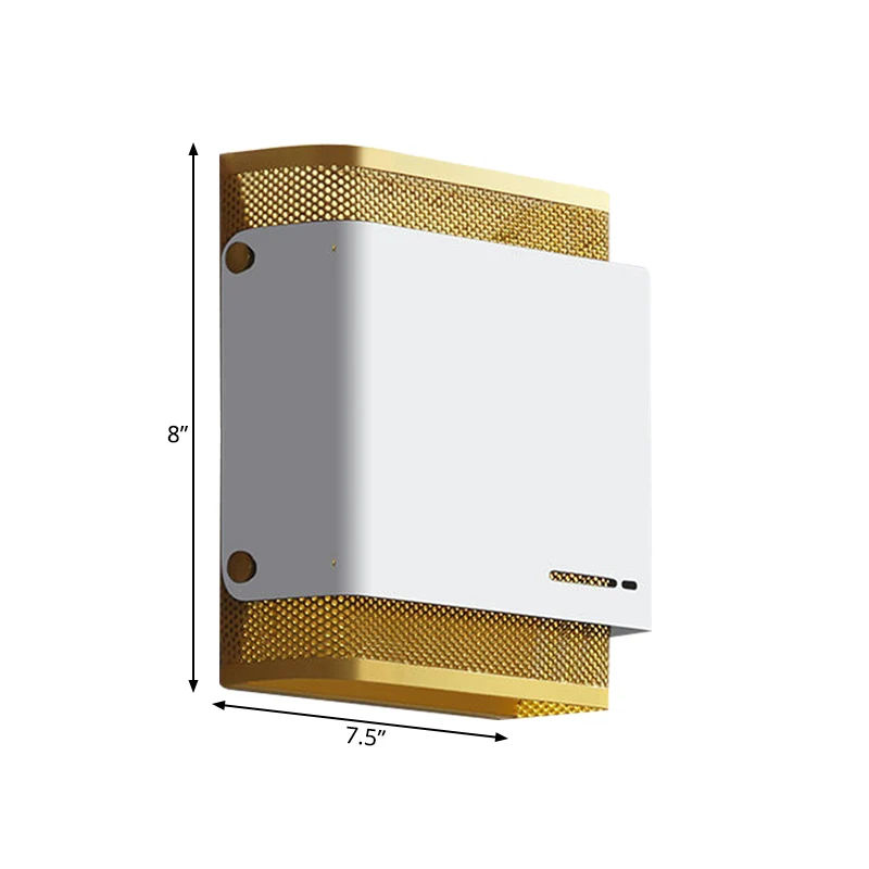 Metaal zwart/wit inbouw vierkante LED kolonialisme blaker lichtarmatuur voor woonkamer