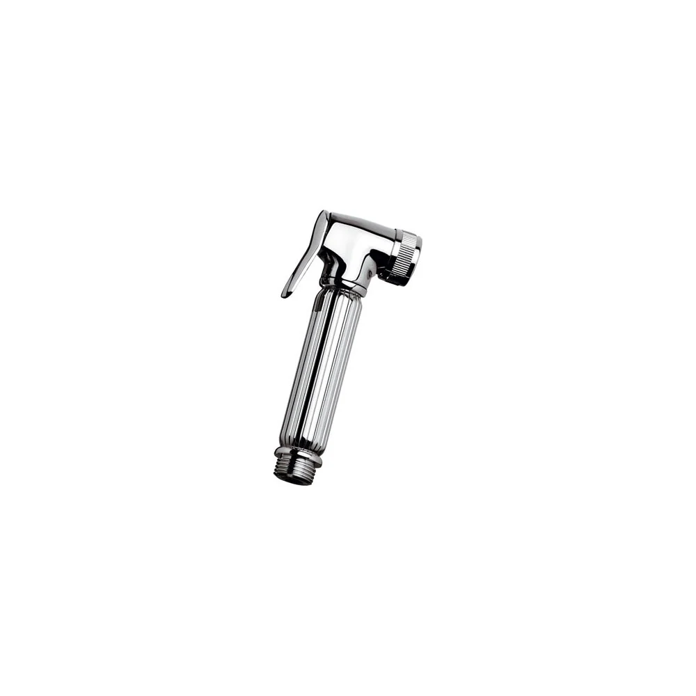 Shut-off button shower head Lux chrome geel koper, shower head diameter 25 mm