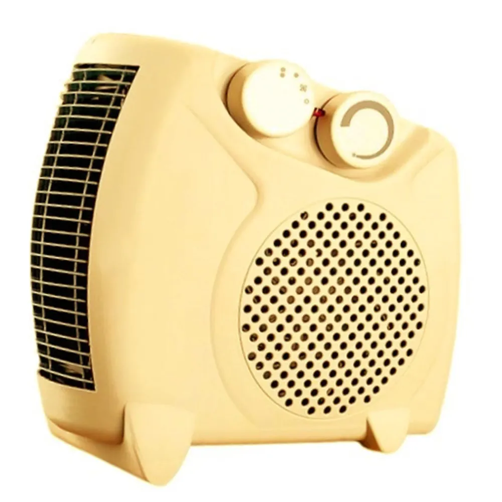 Maestro - Elektrische ventilatorkachel 2000W Drie werkingsmodi Warme en koude ventilator Horizontaal Verticaal - Ecru