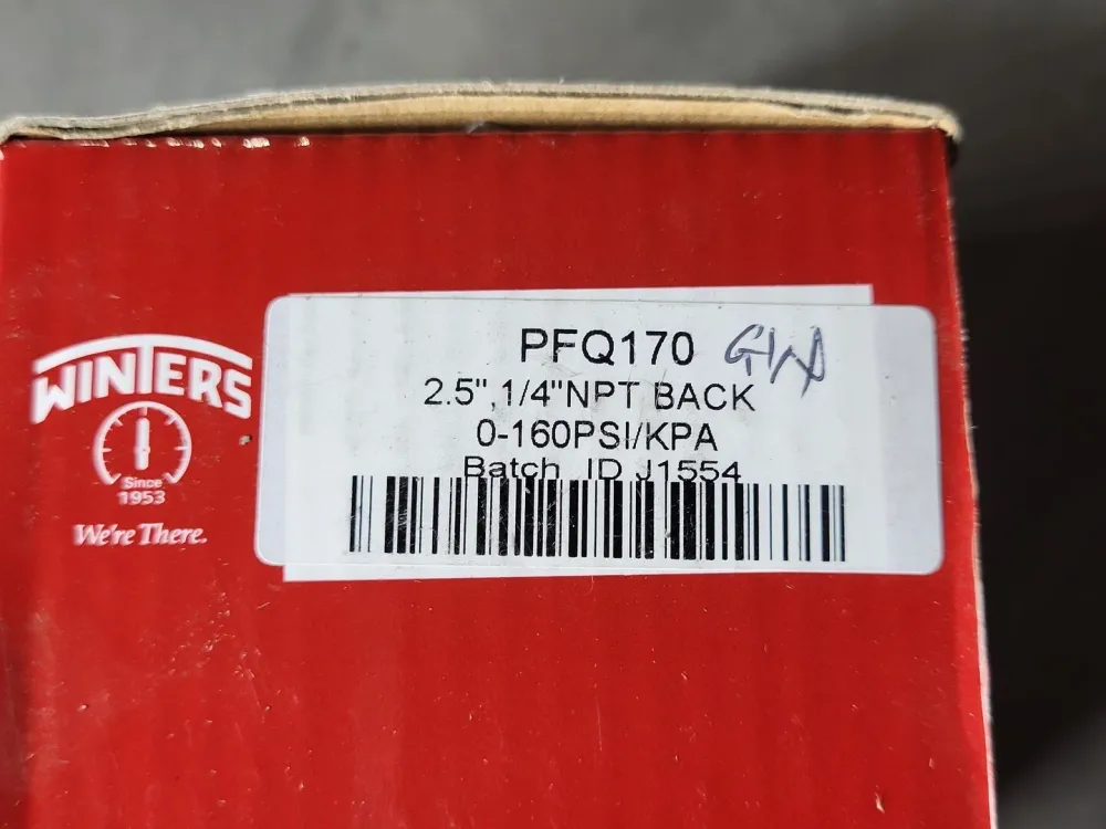 0 - 160 psi Pressure Gauge PFQ170