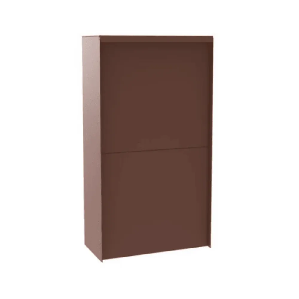Wandmontage eSafe Dropbox Medium Pakketbrievenbus Cortenstaal look