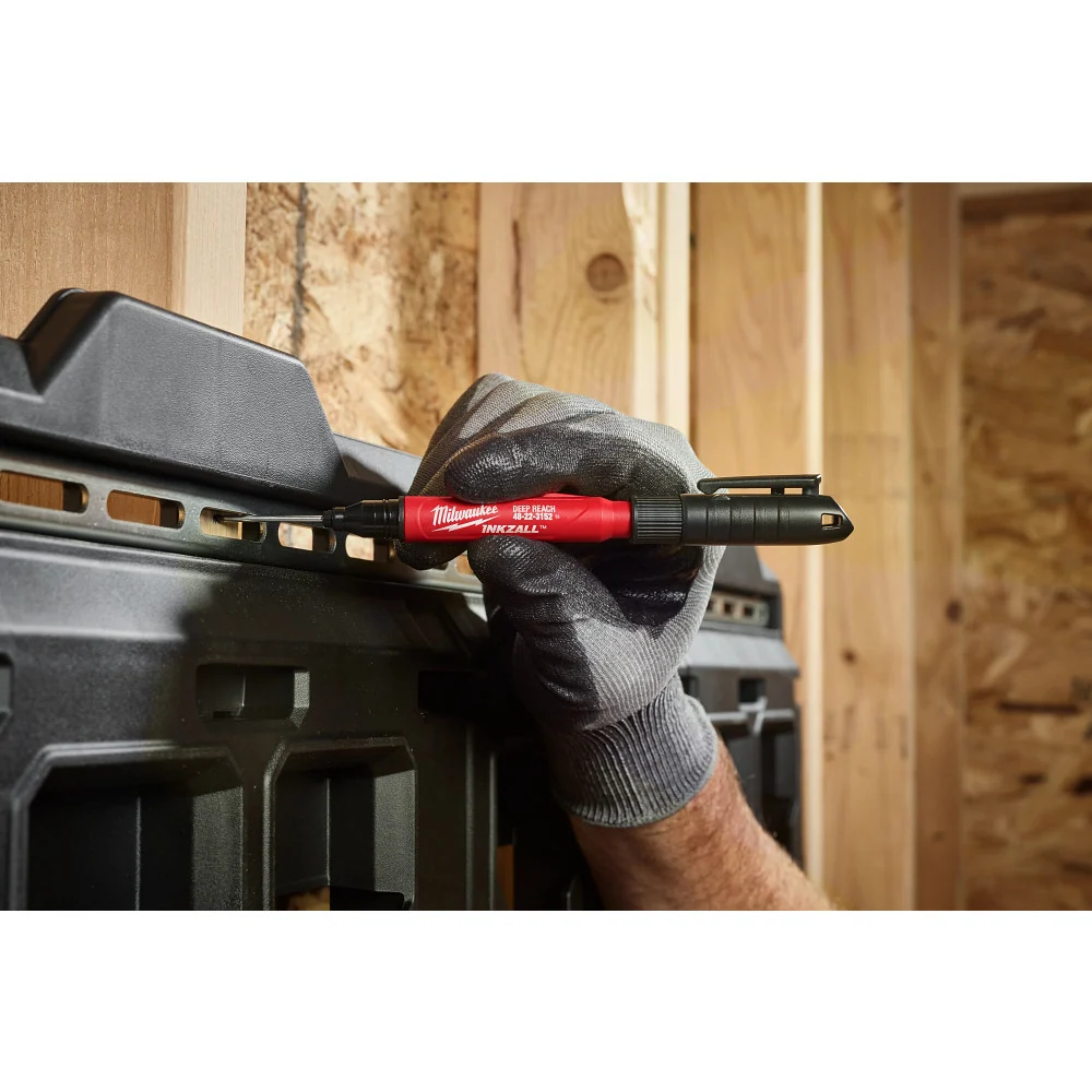 Milwaukee INKZALL 2 1 Deep Reach Ultra Fine Point Ravenzwart Jobsite Marker