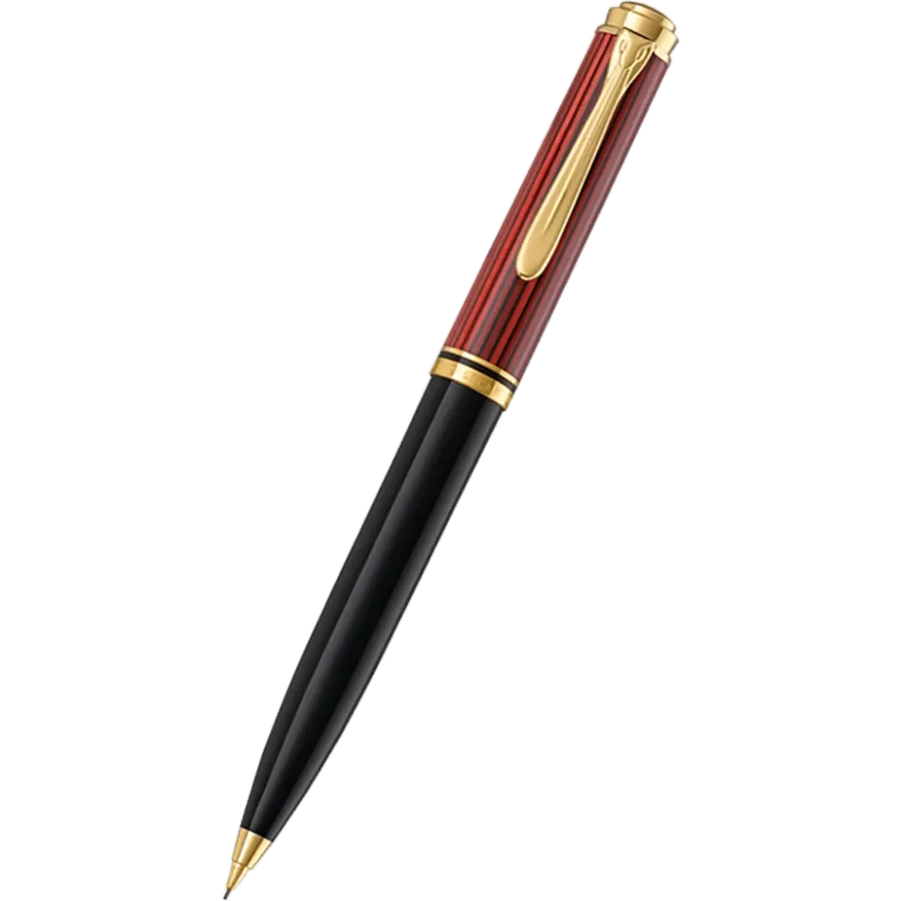 Pelikan Souveran Pencil - D600 Rood & Black Stripe 0.7mm