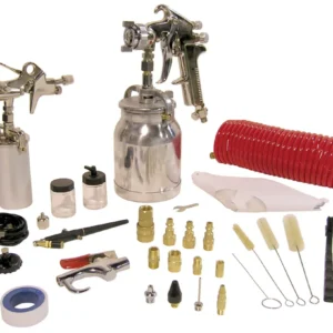 Performance Plus 43 Pc. Spray Gun Kit No. 8195 voor Nauwkeurig Meten