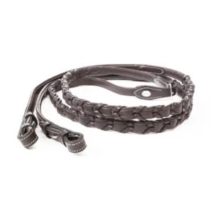 Soft Hunter Reins Plaited, 19 mm Brown F