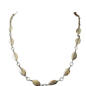 Yellow gold necklace 43cm