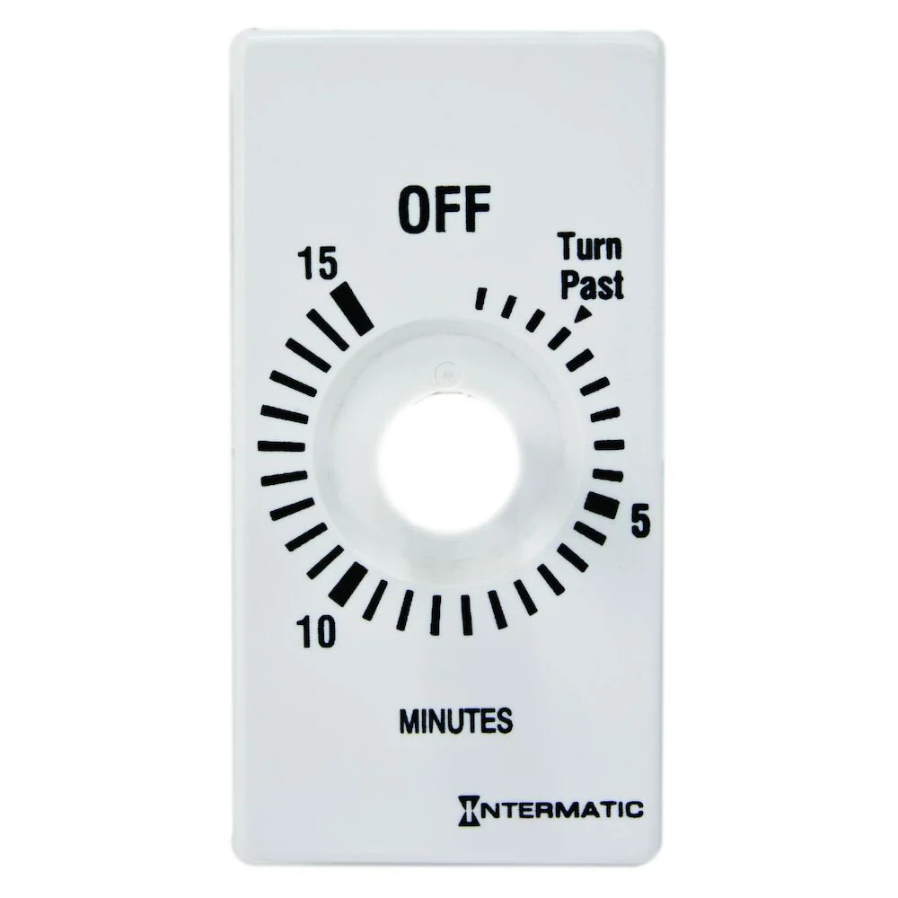 Inbouw Intermatic - FD15MPW - Plate 15-Min without HOLD, Sneeuwwit (FD15MWC)
