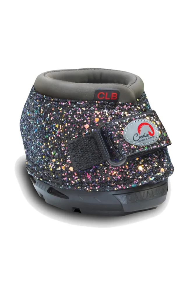 CLB Bling Hoof Shoes (pair) Black/Sparkle M3/R met montagehandleiding