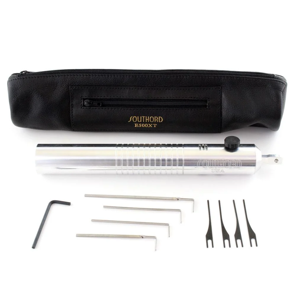 Lock Pick Gun - SouthOrd E500XT Electric 4.5V Max Edition + Case etc. met 2 Jaar Garantie