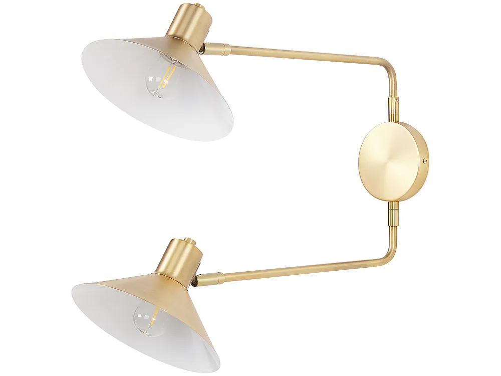 Wandlamp metaal goud KADASSA - Met Dimfunctie