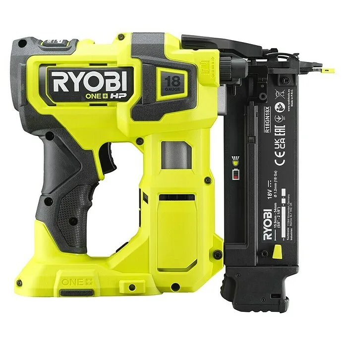 Klus Ryobi ONE+ Accu-tacker R18GN18X-0 - 18 V, Excl. accu, Lengte nagel: 15 mm - 54 mm