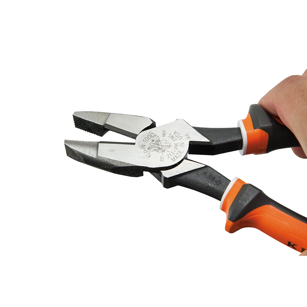 KLEIN TOOLS 9" Dicht New England Nose High Leverage Side Cutting Pliers