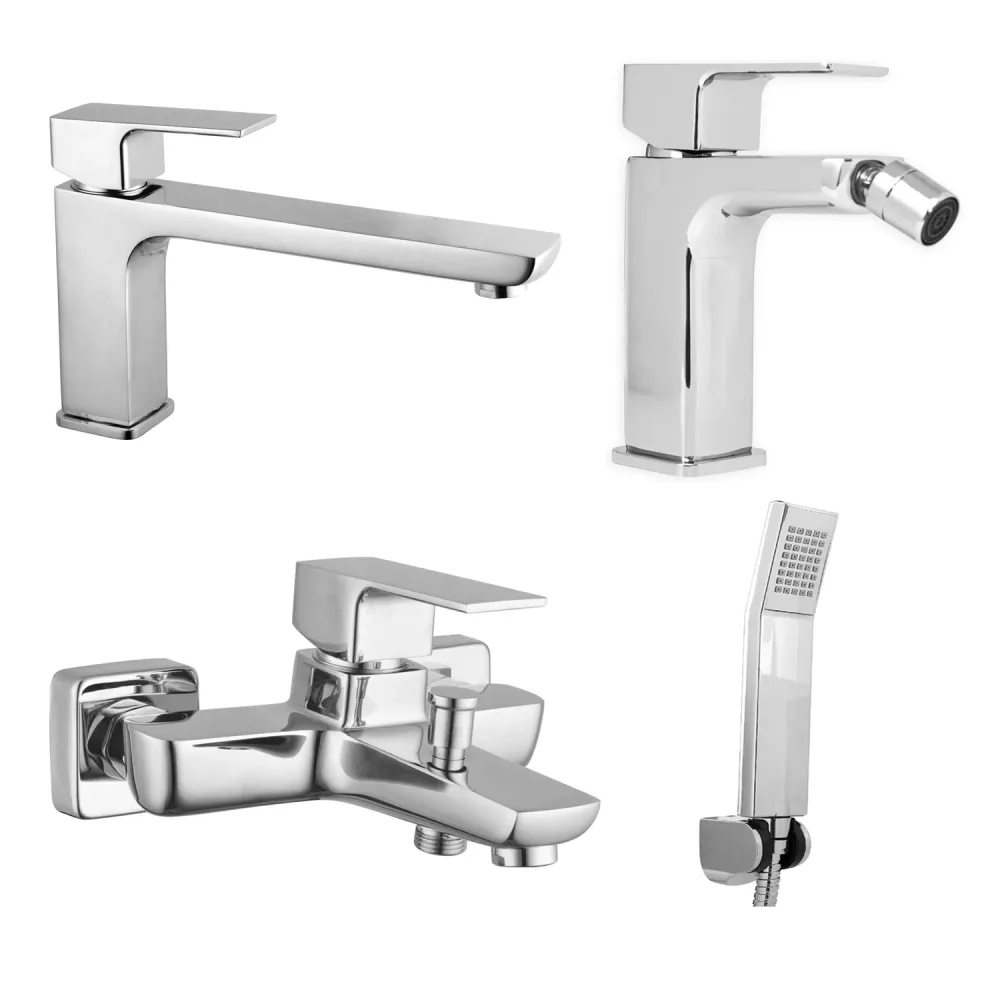 Multifunctioneel Composition mixers langdurig washbasin, bidet, and Nix bathtub chrome-plated brass