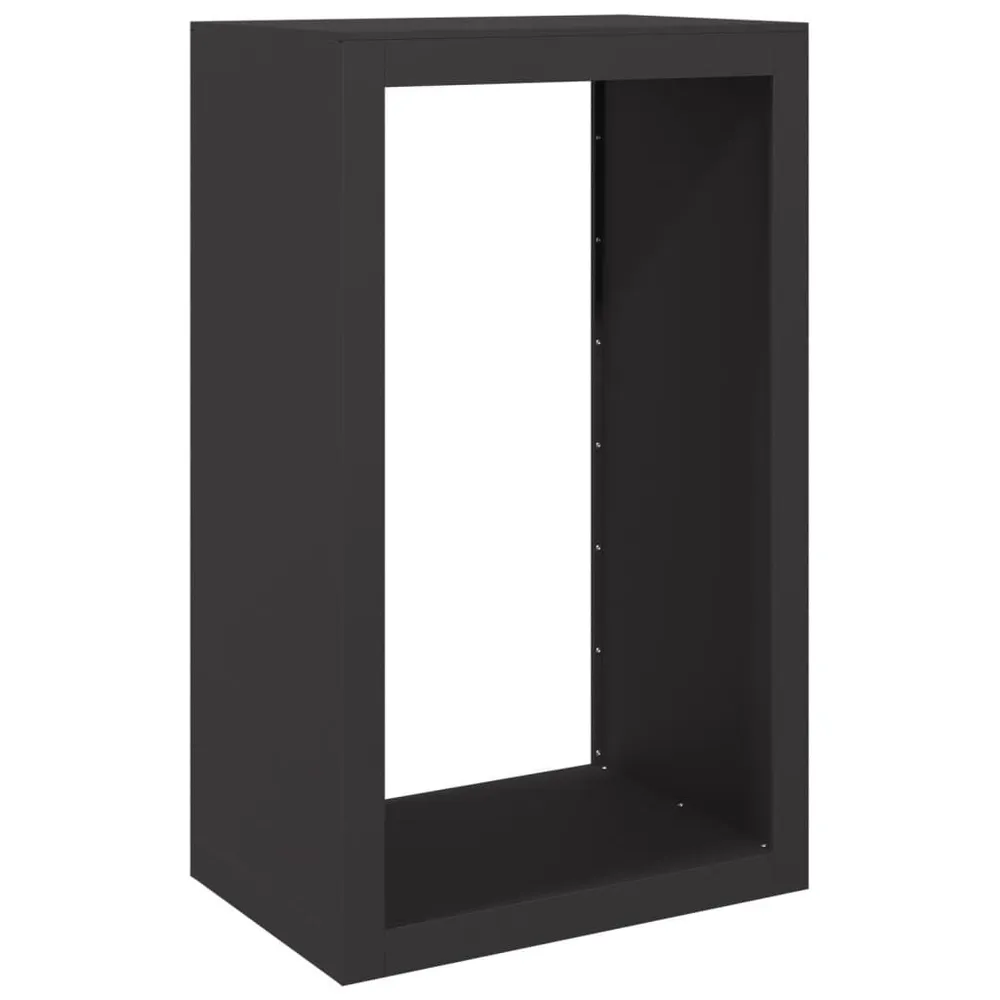 Professionele Zware Uitvoering Haardhoutrek 60x40x100 cm staal zwart