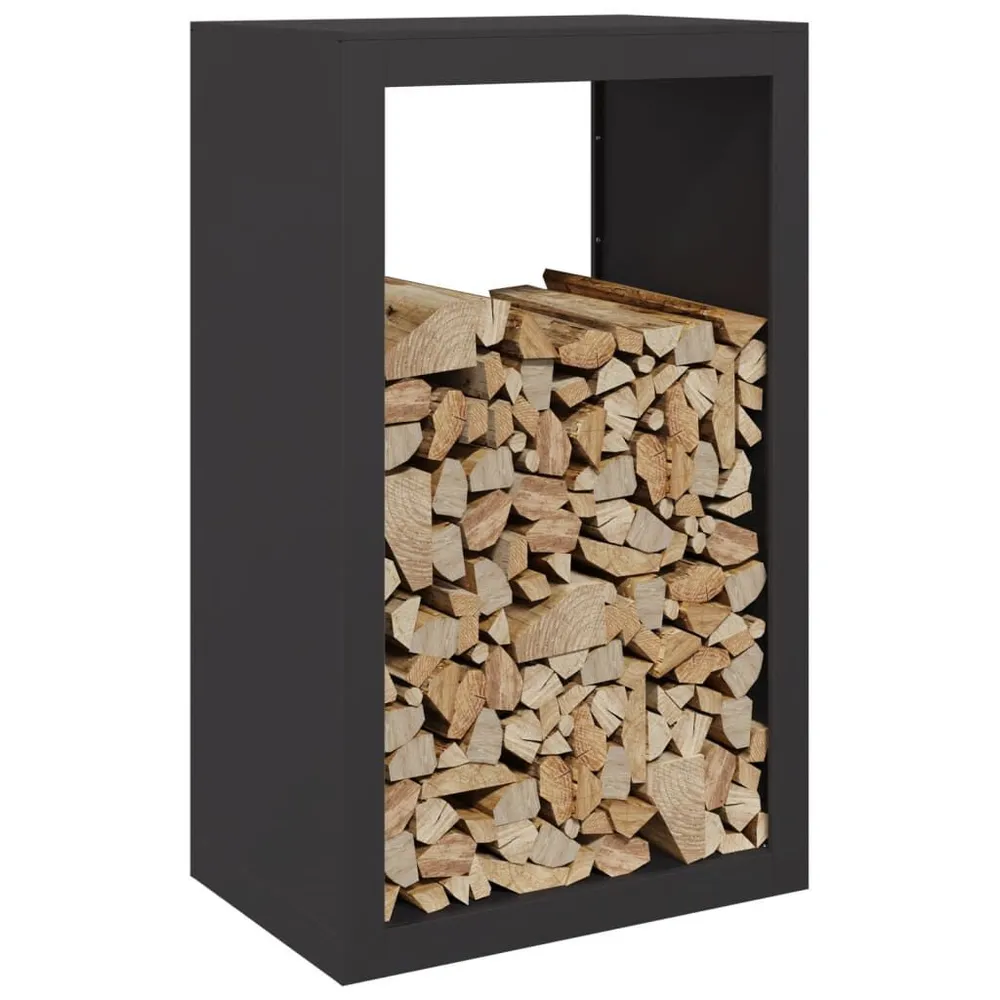 Professionele Zware Uitvoering Haardhoutrek 60x40x100 cm staal zwart