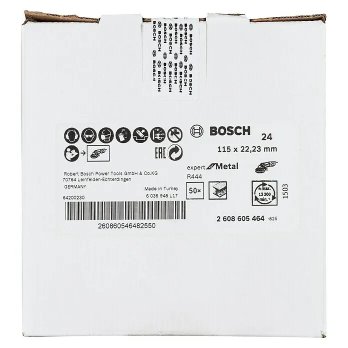 Bosch Fiberschijven R444 Expert Van metaal - Schijfdiameter: 115 mm, Korreling: 24, 1 st.