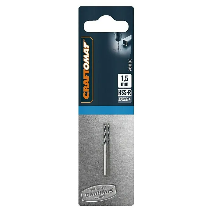 Craftomat Metaalboor - 2 st., Boordiameter: 1,5 mm