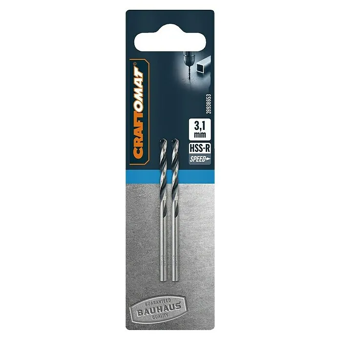 Craftomat Metaalboor - 2 st., Boordiameter: 3,1 mm