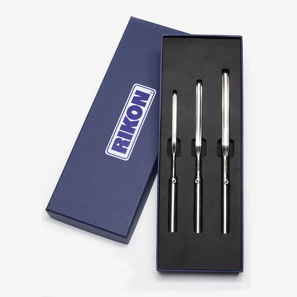 RIKON Set 3 Spindle Gouges (1/4″, 3/8″, 1/2″)