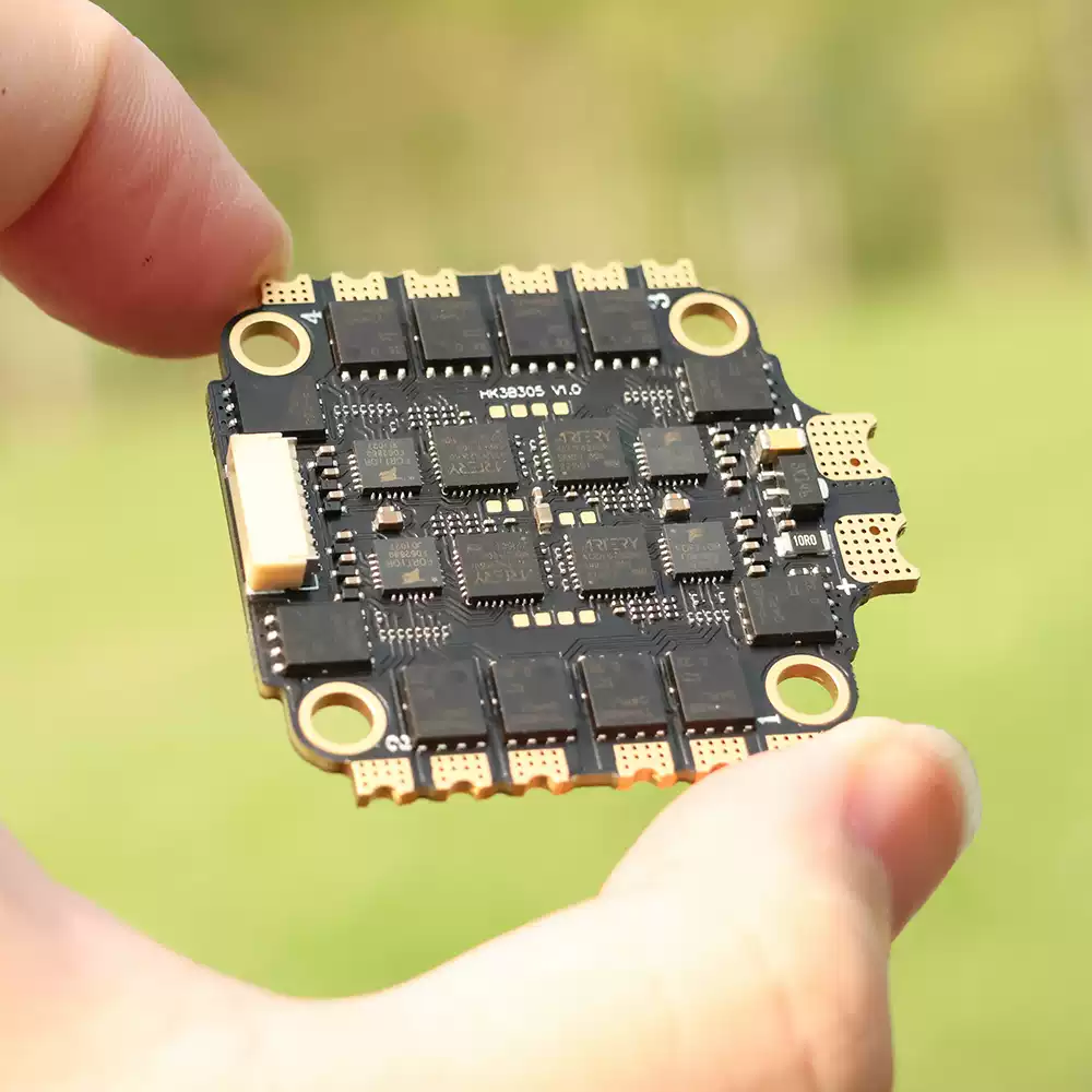 HAKRC 3B60A 60A 4--1 ESC FPV Drone – 2-8S, BLHeli_32, 30.5x30.5mm Mount, Damped Light