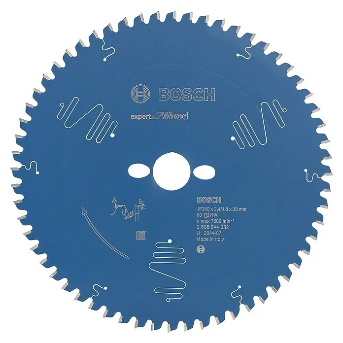 Bosch Cirkelzaagblad - 260 mm, Boorgat: 30 mm, 60 st.