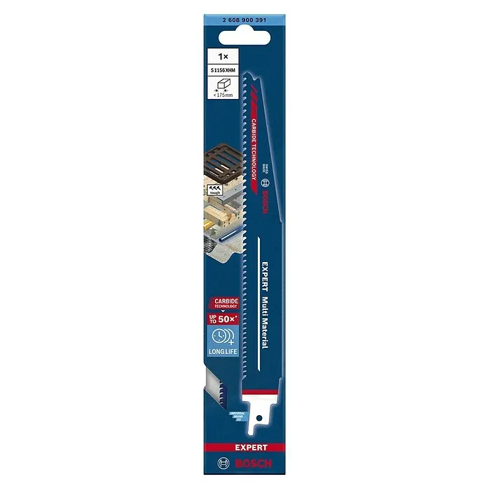 Bosch Expert Reciprozaagblad Multi- Material - Lengte: 225 mm, Hout/metaal/kunststof