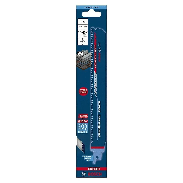 Bosch Expert Reciprozaagblad Stevig Tough Metal - Lengte: 225 mm