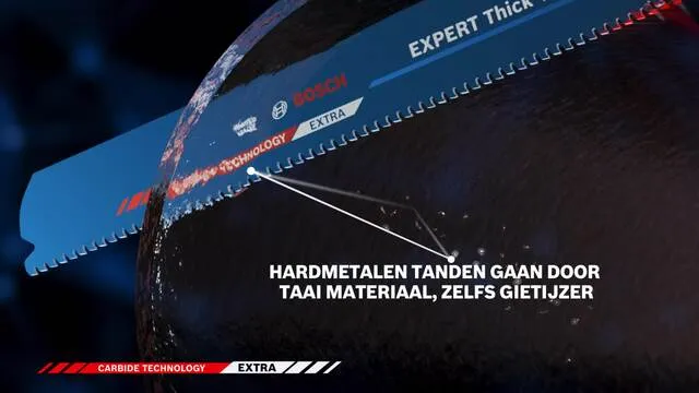 Bosch Expert Reciprozaagblad Stevig Tough Metal - Lengte: 225 mm