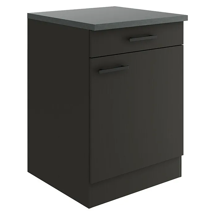 Energiezuinige Optifit OPTIkult Onderkast Madrid 420 - Antraciet, l x b x h: 60 x 60 x 84,8 cm