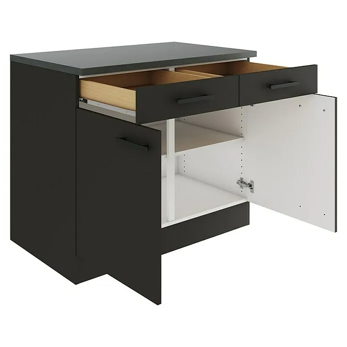 Optifit OPTIkult Onderkast Madrid 420 - Antraciet, l x b x h: 60 x 100 x 84,8 cm voor Binnen en Buiten