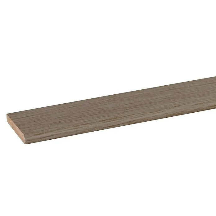 Plakplint Eiken Zacht Bruin - Eiken Licht Bruin, l x b x h: 240 cm x 26 mm x 4 mm voor Binnen en Buiten